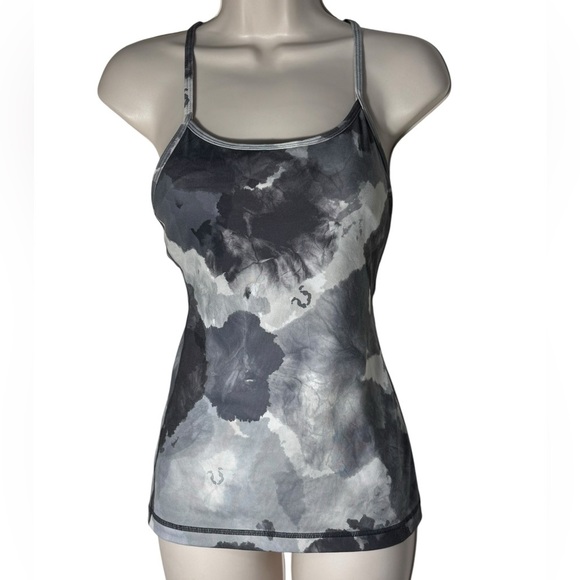 Lululemon Power Y Tank *Everlux Black and white Size 4 - Picture 3 of 12